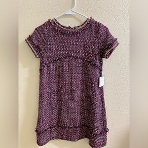 Laundry By Shelli Segal Kids‎ Tweed Top - Purple and Pink